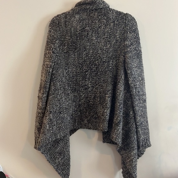 Talbots Open Cardigan Wool Alpaca Knit Cozy M Waterfall Duster Office Casual - Picture 5 of 5